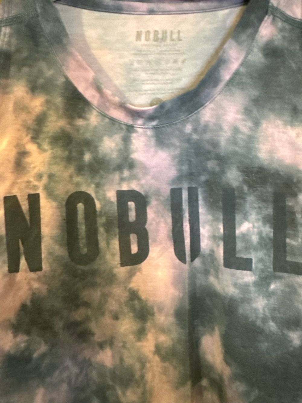 NOBULL Tie-Dye Muscle Tank in Purple & Gray Haze - Picture 3 of 4